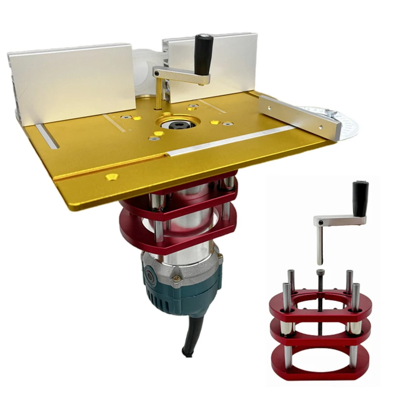 Wood Router Plunge Base Router Lift W/ Aluminum Router Table Insert Plate for 65mm Diameter Motors Woodworking Engraving Tools
Wood Router Plunge Base Router Lift W/ Aluminum Router Table Insert Plate for 65mm Diameter Motors Woodworking Engraving Tools