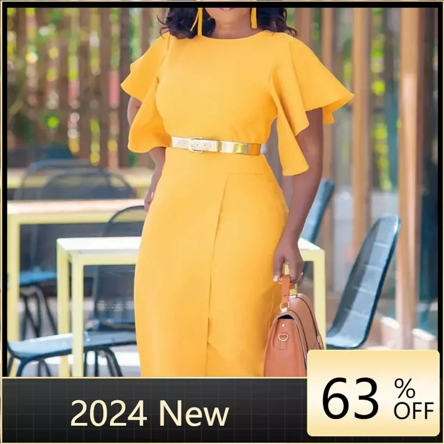 African A Line Dress Women Flare Sleeve High Waist Dashiki Africa Clothing 2024 New Fashion Elegant African Party Dress Vestidos
African A Line Dress Women Flare Sleeve High Waist Dashiki Africa Clothing 2024 New Fashion Elegant African Party Dress Vestidos