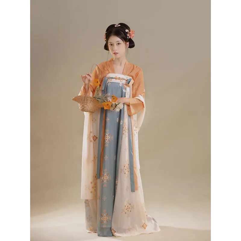 Chinese Traditional Hanfu Dress Suit for Women Fashion Oriental Princess Dresses Elegant Tang Dynasty Dance Costumes Vestidos
Chinese Traditional Hanfu Dress Suit for Women Fashion Oriental Princess Dresses Elegant Tang Dynasty Dance Costumes Vestidos