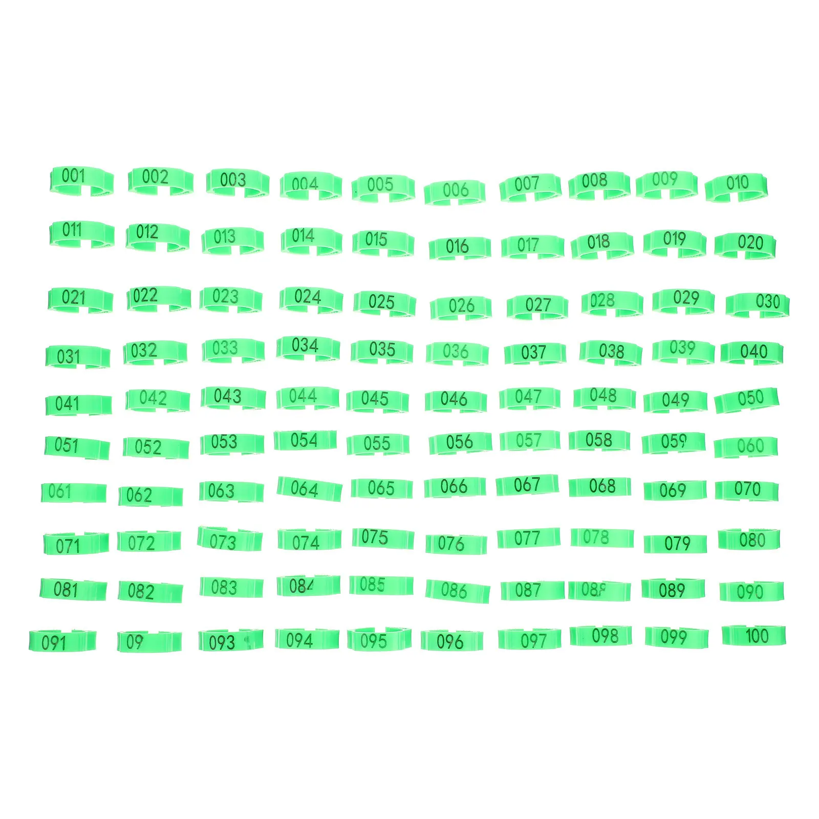 100Pcs Poultry Leg Bands Lightweight Durable Numbered Foot Marking Rings Chicken Identification Bands Birds Numbers Rings
100Pcs Poultry Leg Bands Lightweight Durable Numbered Foot Marking Rings Chicken Identification Bands Birds Numbers Rings