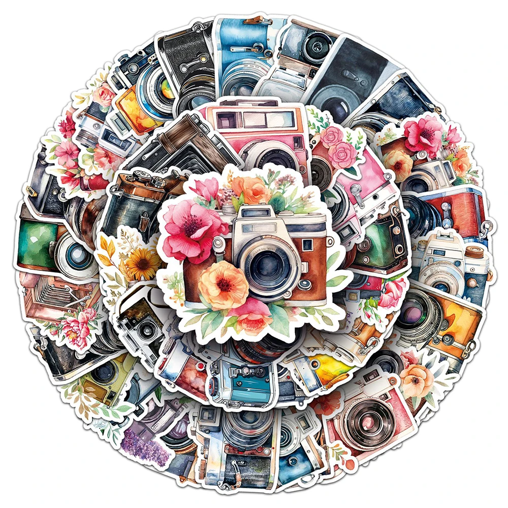 10/30/50pcs Vintage Camera Flower Graffiti Stickers Retro Aesthetic Decals Decorations DIY Phone Case Suitcase Notebook Sticker
10/30/50pcs Vintage Camera Flower Graffiti Stickers Retro Aesthetic Decals Decorations DIY Phone Case Suitcase Notebook Sticker