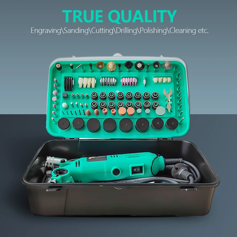 Electric Rotary Tool Mini Die Grinder Polisher Specialized Mini Drill Electric Drill Grinder with Grinding Accessory Kit
Electric Rotary Tool Mini Die Grinder Polisher Specialized Mini Drill Electric Drill Grinder with Grinding Accessory Kit