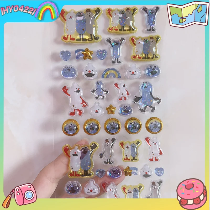 Наклейки Puppet Sunsun 3D Pop Up Puffy Stickers, объемные, стереоскопические, миниатюрные, забавные, с мультяшными персонажами, для украшения чехлов для телефонов, ноутбуков и DIY-декора.
Наклейки Puppet Sunsun 3D Pop Up Puffy Stickers, объемные, стереоскопические, миниатюрные, забавные, с мультяшными персонажами, для украшения чехлов для телефонов, ноутбуков и DIY-декора.