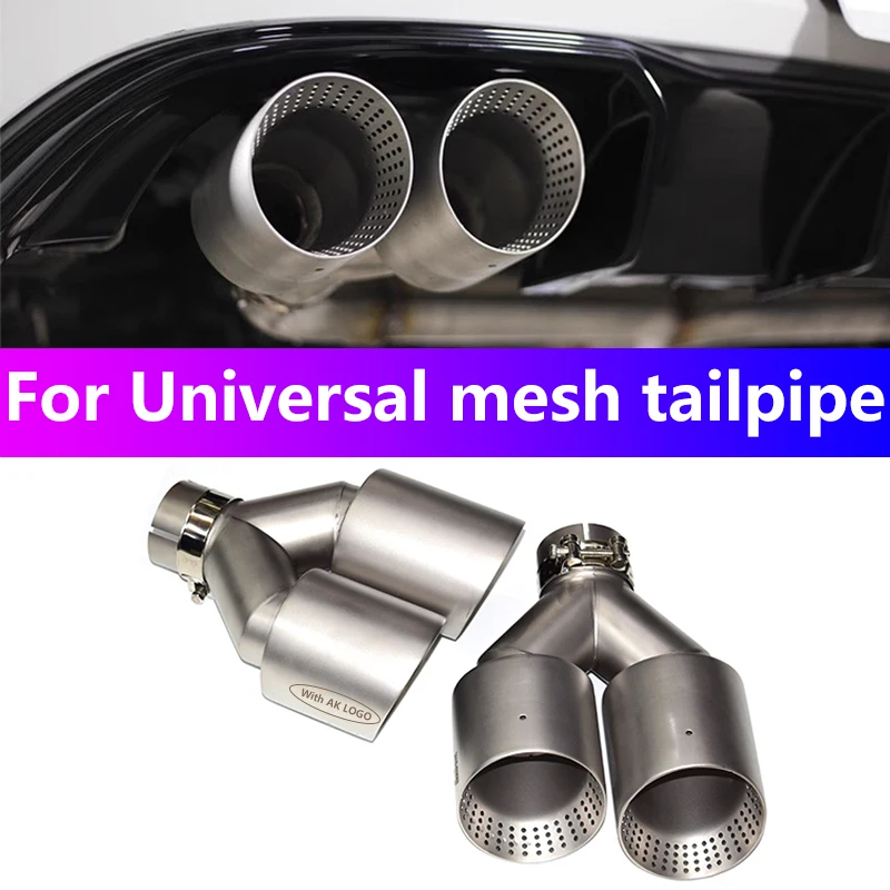 1Pcs Double Matte Stainless Steel Car Muffler Tip Exhaust Tip System Pipe Universal Exhaust Tip 60MM 63mm GTI MK7 Golf7 Nozzle
1Pcs Double Matte Stainless Steel Car Muffler Tip Exhaust Tip System Pipe Universal Exhaust Tip 60MM 63mm GTI MK7 Golf7 Nozzle