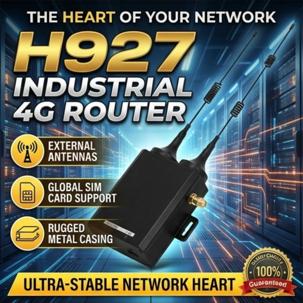 Outdoor 4G Wireless Router H927 Industrial Grade SIM Card Slot to Ethernet Port External Antenna Support for Remote Monitoring
Outdoor 4G Wireless Router H927 Industrial Grade SIM Card Slot to Ethernet Port External Antenna Support for Remote Monitoring