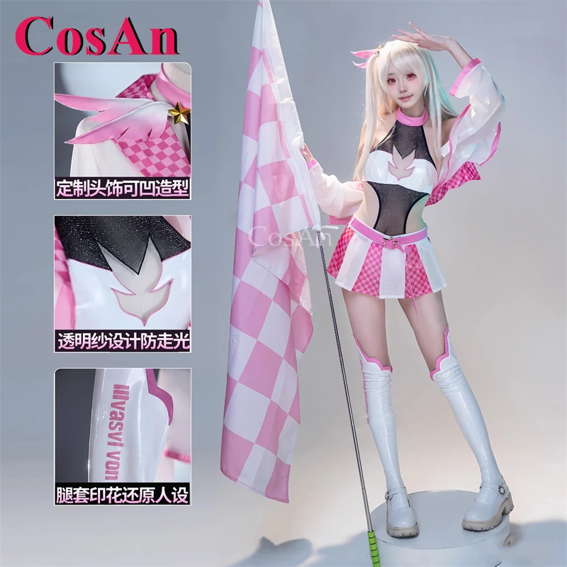 CosAn Game Fate/Kaleid Liner Cosplay Costumes Palgantong Racing Girl Fashion Racing Suit Halloween Party Role Play Clothing XS-L
CosAn Game Fate/Kaleid Liner Cosplay Costumes Palgantong Racing Girl Fashion Racing Suit Halloween Party Role Play Clothing XS-L