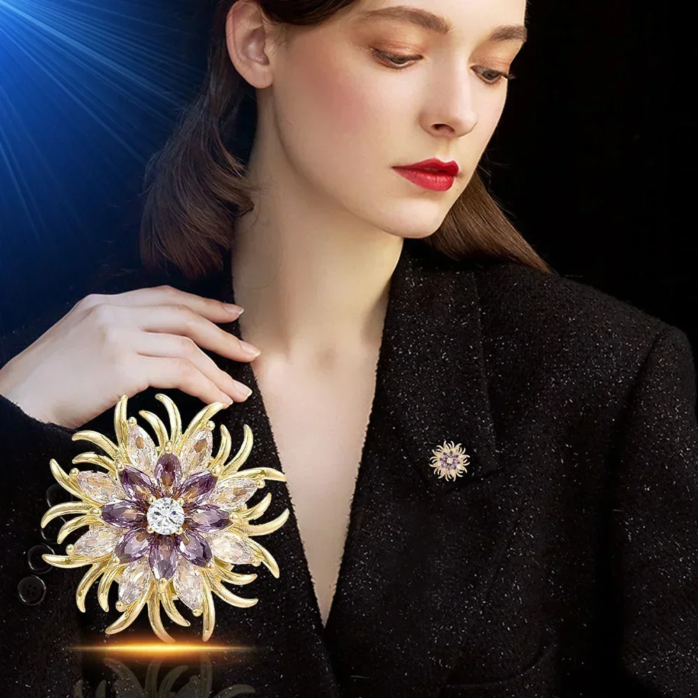 Bauhinia Rhinestone Brooches Scarf Pins Big Flower Crystal Brooch for Women Fashion Brooch Pin Jewelry wedding bridesmaid Gifts
Bauhinia Rhinestone Brooches Scarf Pins Big Flower Crystal Brooch for Women Fashion Brooch Pin Jewelry wedding bridesmaid Gifts