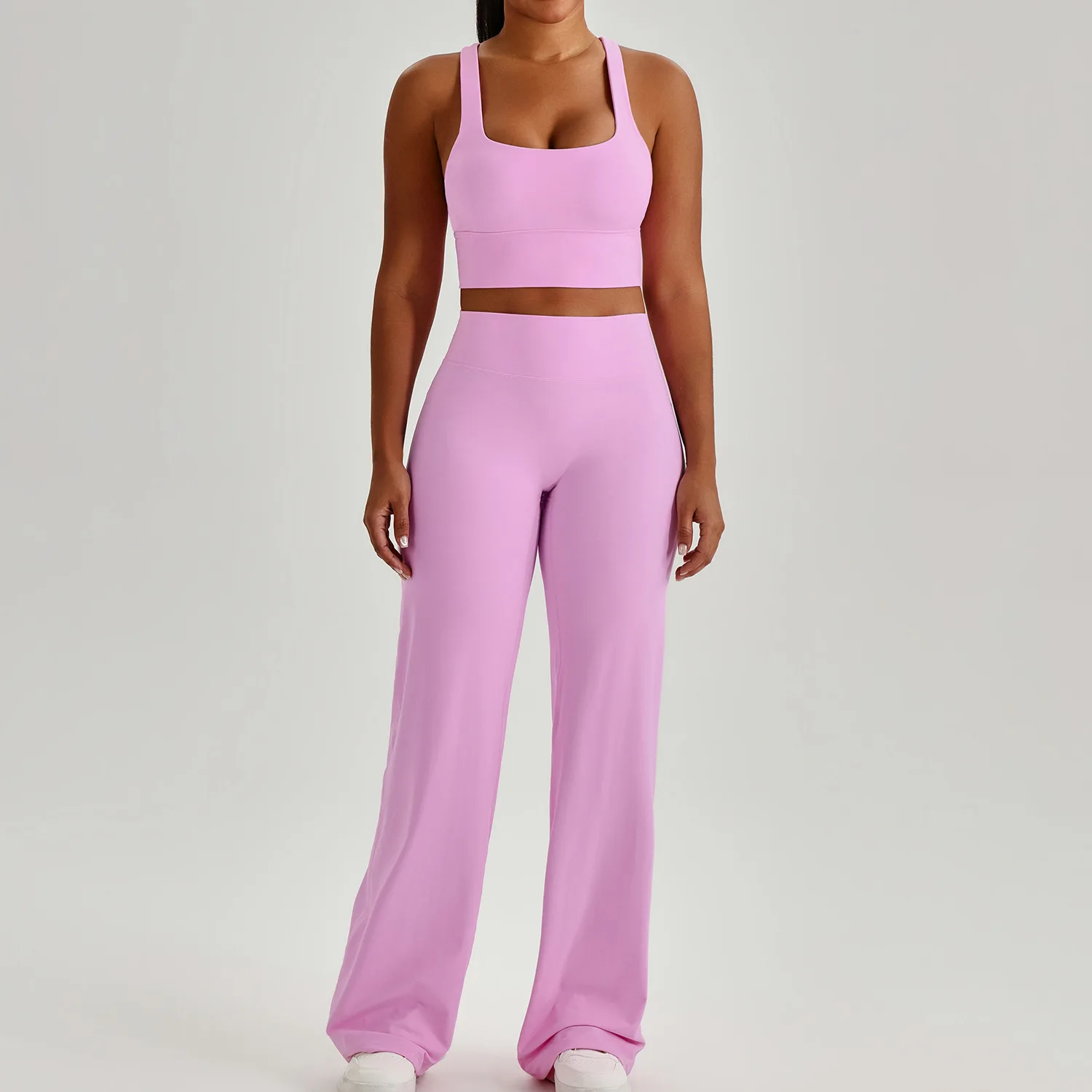 Jenny&dave European And American Yoga Exercise Set Peach Hip Lifting Fitness High Waist Wide Leg Pants Cross Back Tight Clothes
Jenny&dave European And American Yoga Exercise Set Peach Hip Lifting Fitness High Waist Wide Leg Pants Cross Back Tight Clothes