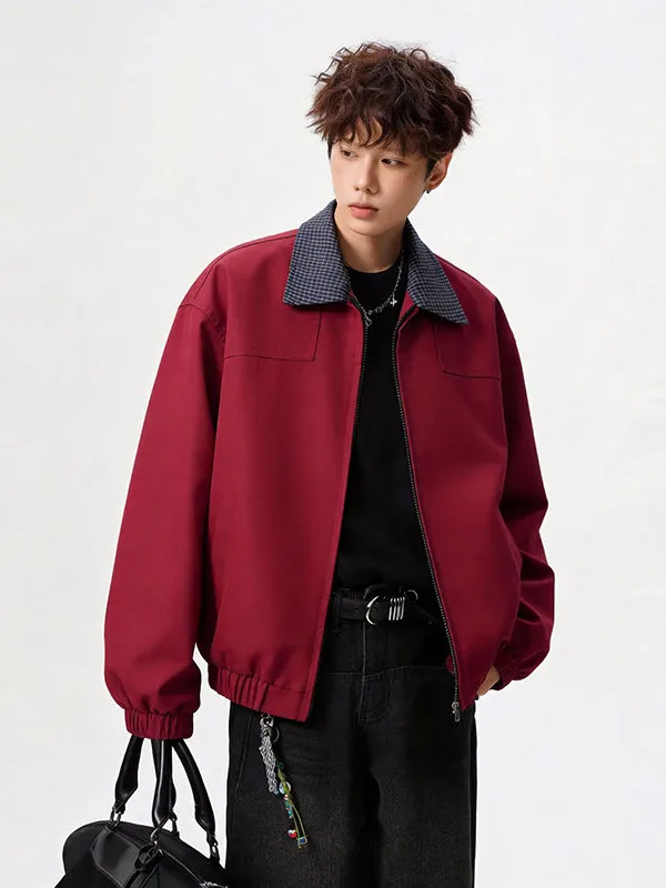 Plaid Collar Patchwork Short Flight Jacket Men's Spring Miu Series High-End Flip Collar Top CleanFit Polyester Nylon Composit...
Plaid Collar Patchwork Short Flight Jacket Men's Spring Miu Series High-End Flip Collar Top CleanFit Polyester Nylon Composit...