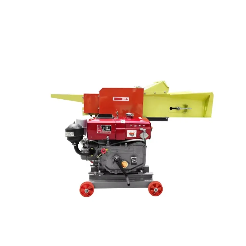 Multifunctional Engine Chaff Cutter Machine New Animal Grass Straw Feed Crusher with Pump Core Component for Animal Feed