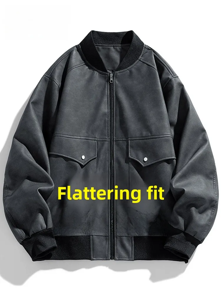 MoChao Large Size Men's Jaet 2024 New Sle Baseball Leather Coat Loose Fit Youthful PU Leather No Faionable
MoChao Large Size Men's Jaet 2024 New Sle Baseball Leather Coat Loose Fit Youthful PU Leather No Faionable