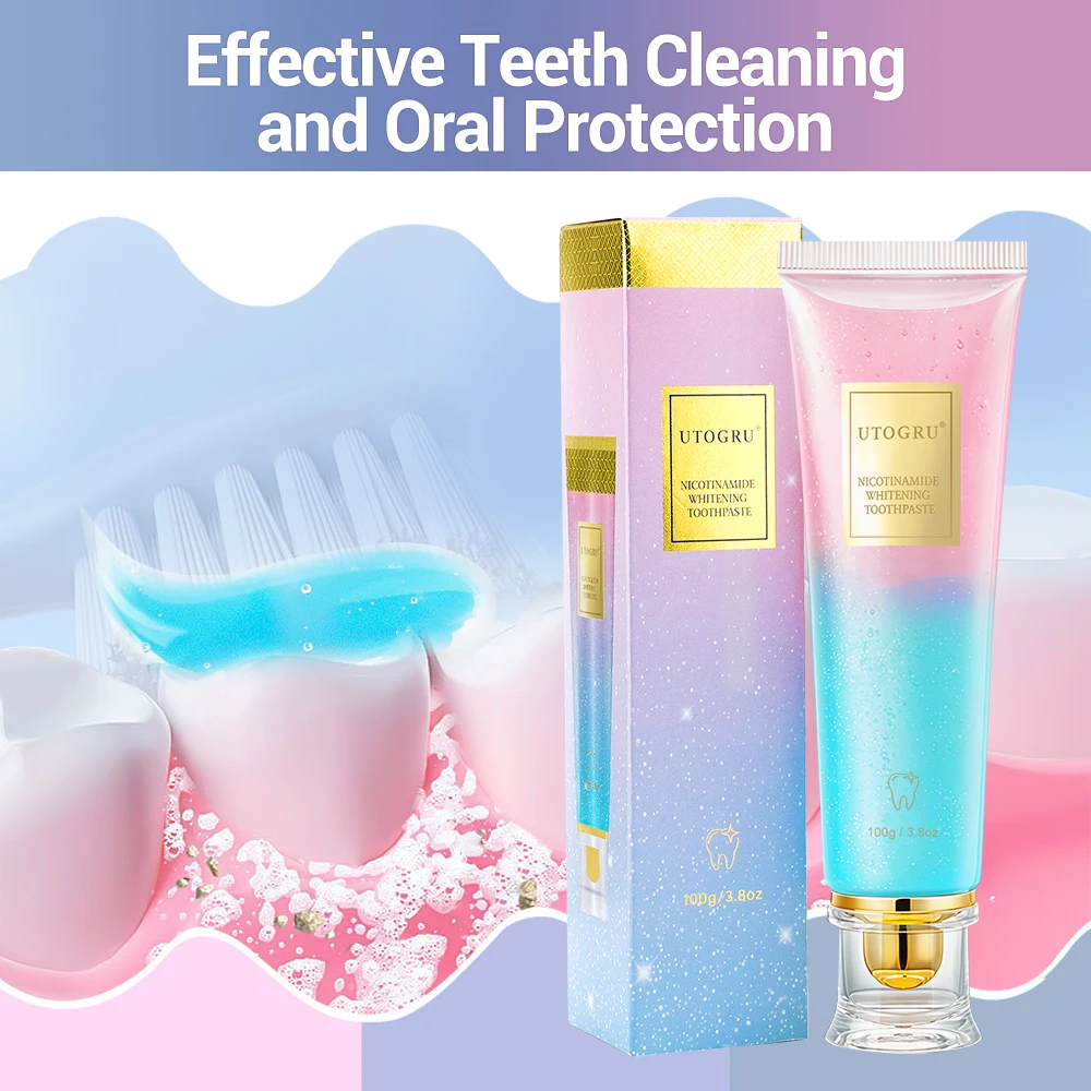 Niacinamide Whitening Toothpaste Refreshing Clean Teeth for Men Women Fresh Breath Toothpaste To Remove Tooth Stains Teeth Care
Niacinamide Whitening Toothpaste Refreshing Clean Teeth for Men Women Fresh Breath Toothpaste To Remove Tooth Stains Teeth Care