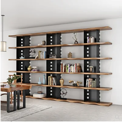 Nordic solid wood bookshelf shelf bookcase loft industrial style retro custom whole wall shelf wrought iron floor rack
Nordic solid wood bookshelf shelf bookcase loft industrial style retro custom whole wall shelf wrought iron floor rack