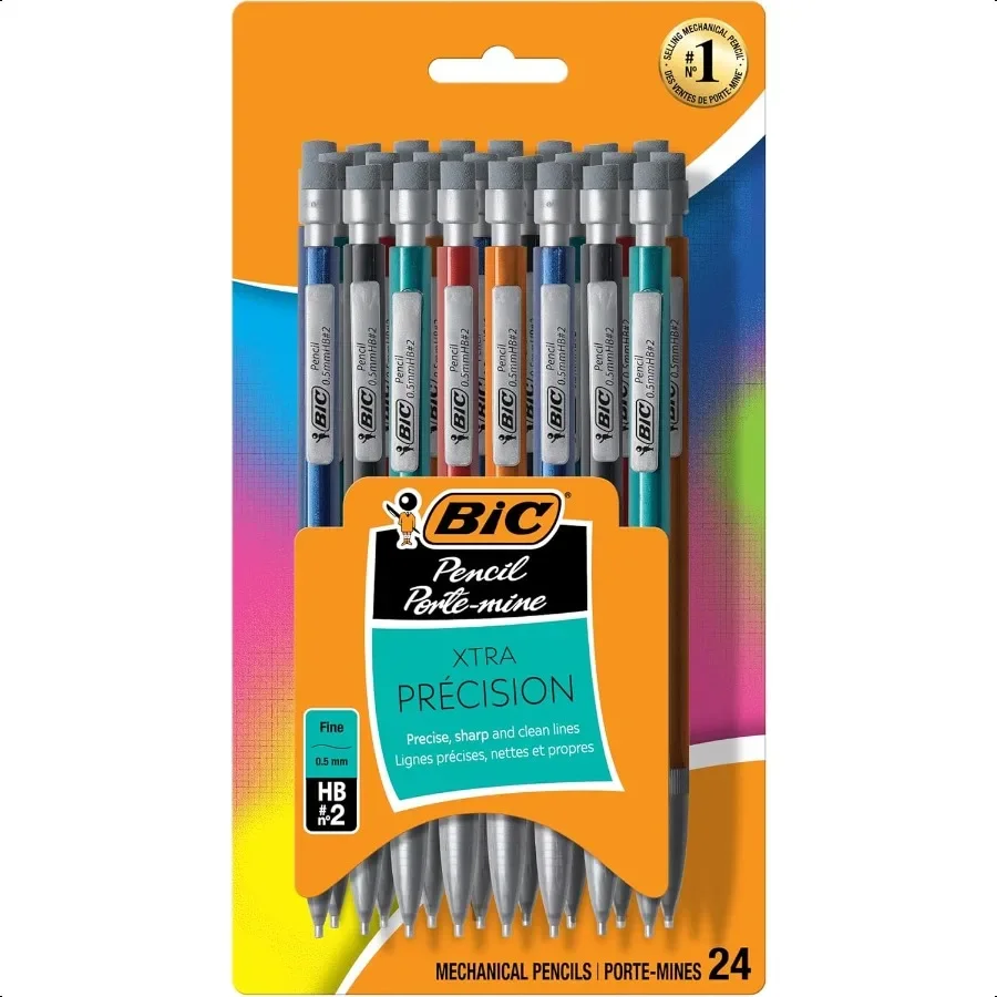 XtraPrecision Mechanical Pencils with Erasers Fine Point 0.5mm 24Count Pack Mechanical Drafting Pencil Set
XtraPrecision Mechanical Pencils with Erasers Fine Point 0.5mm 24Count Pack Mechanical Drafting Pencil Set