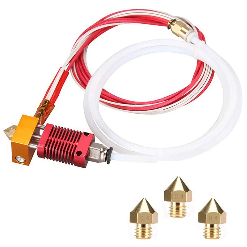 3D-принтер MK8 Hotend Kit Экструдер в сборе Набор сопел 0,4 мм, головка экструдера 24 В 40 Вт для 3D-принтера Creality Ender 3
3D-принтер MK8 Hotend Kit Экструдер в сборе Набор сопел 0,4 мм, головка экструдера 24 В 40 Вт для 3D-принтера Creality Ender 3