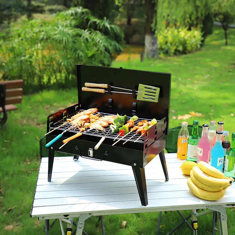 Outdoor Grill Portable Foldable Picnic Grill Box Grill with Accessories BBQ Supplies Family Gatherings Holiday Parties
Outdoor Grill Portable Foldable Picnic Grill Box Grill with Accessories BBQ Supplies Family Gatherings Holiday Parties