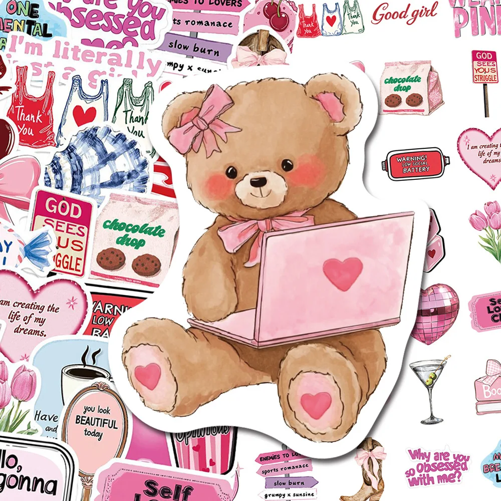 50Pcs Pink Inspirational Girl Stickers Cartoon Creative Decoration Mobile Phone Case Water Cup Laptop Luggage Decal Toy
50Pcs Pink Inspirational Girl Stickers Cartoon Creative Decoration Mobile Phone Case Water Cup Laptop Luggage Decal Toy
