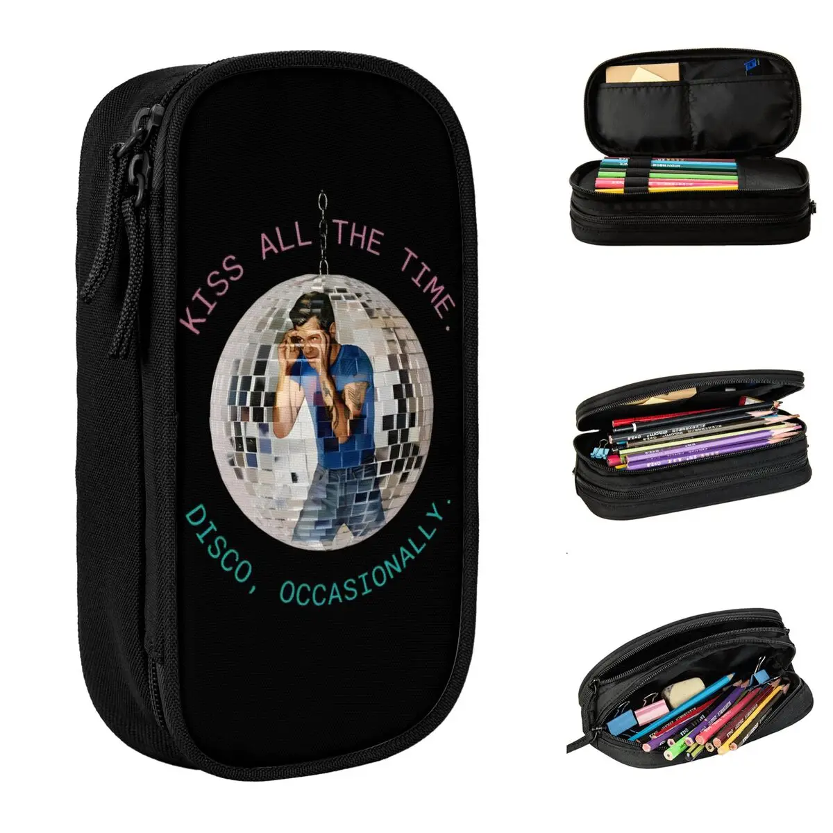 Fashion Harrys Styles Kiss All The Time Disco Singer Pencil Cases Pencilcases Pen Holder for Girl Boy Bag Students School Zipper
Fashion Harrys Styles Kiss All The Time Disco Singer Pencil Cases Pencilcases Pen Holder for Girl Boy Bag Students School Zipper