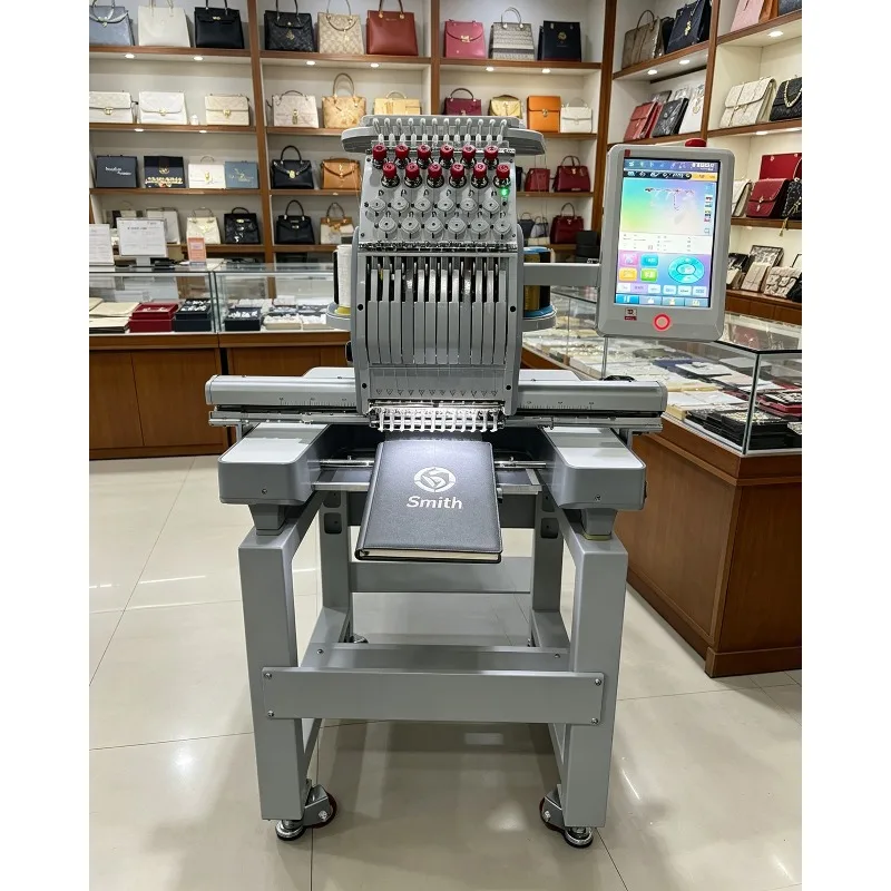 High Quality Single Head 12/15 Needle Embroidery Machine Computerized Commercial for Cap Hat Garment Shoes Easy Operation
High Quality Single Head 12/15 Needle Embroidery Machine Computerized Commercial for Cap Hat Garment Shoes Easy Operation