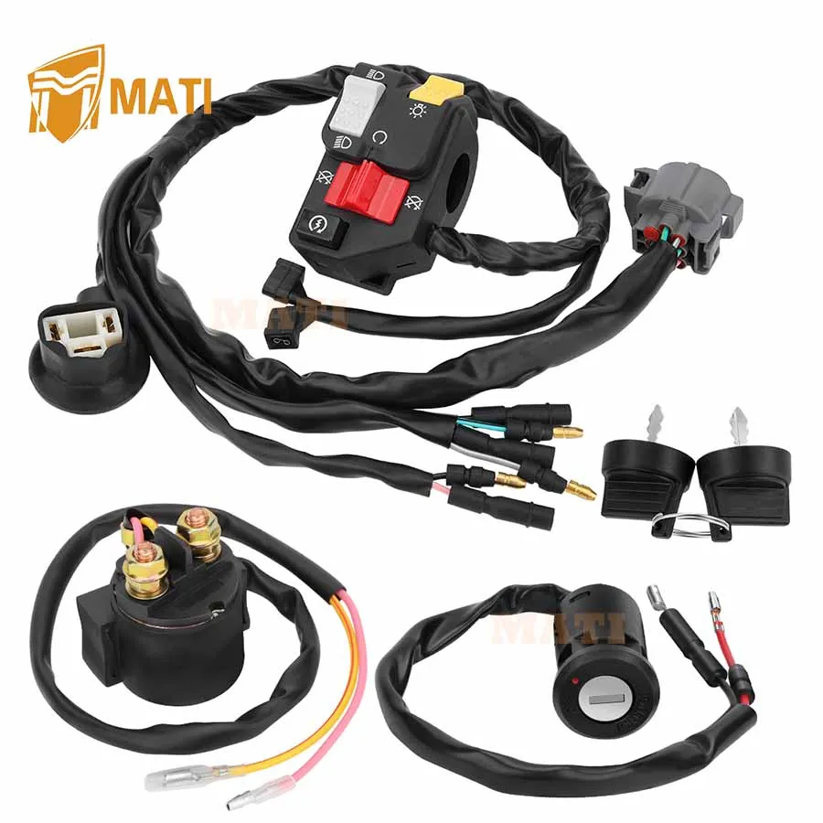 Handlebar Key Starter Relay Switch Kit for Honda TRX300EX 300EX Sportrax 300 1993-2006 35200-HM3-000 35020-HM3-A01 35200-HM3-903
Handlebar Key Starter Relay Switch Kit for Honda TRX300EX 300EX Sportrax 300 1993-2006 35200-HM3-000 35020-HM3-A01 35200-HM3-903