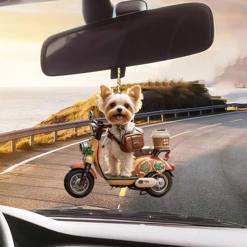 Car Pendant with Puppy Acrylic Puppy Car Ornament Adorable Puppy Motorbike Rider Car Pendant for Indoor Outdoor Decor
Car Pendant with Puppy Acrylic Puppy Car Ornament Adorable Puppy Motorbike Rider Car Pendant for Indoor Outdoor Decor