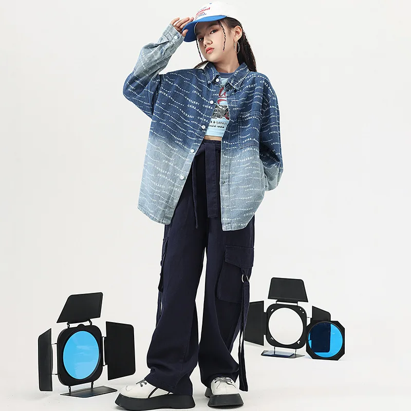 Детская одежда для бальных танцев в стиле хип-хоп костюм для джазовых выступлений для девочек модная рубашка Топ Брюки Костюмы с длинным рукавом в стиле хип-хоп 
Детская одежда для бальных танцев в стиле хип-хоп костюм для джазовых выступлений для девочек модная рубашка Топ Брюки Костюмы с длинным рукавом в стиле хип-хоп