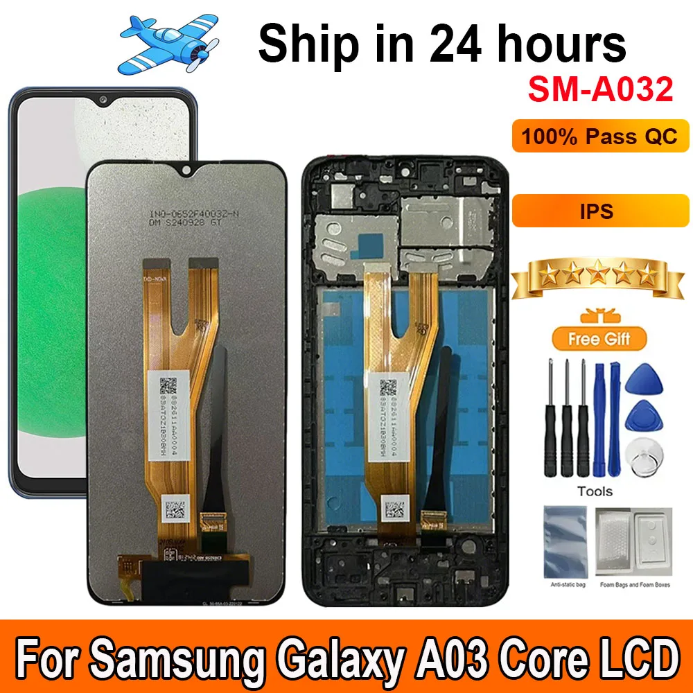 6.5"Screen For Samsung Galaxy A03 Core LCD Display Touch Panel Digitizer Assembly Replacement LCD With Frame A03 Core SM-A032
6.5"Screen For Samsung Galaxy A03 Core LCD Display Touch Panel Digitizer Assembly Replacement LCD With Frame A03 Core SM-A032