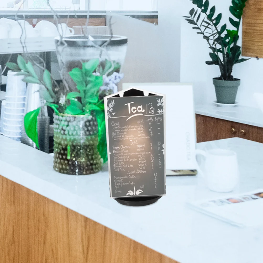 Multi-Functional Rotatable Acrylic Display Stand for Menus Signs Posters Desktop Holder for Hotel Office Conference Use
Multi-Functional Rotatable Acrylic Display Stand for Menus Signs Posters Desktop Holder for Hotel Office Conference Use