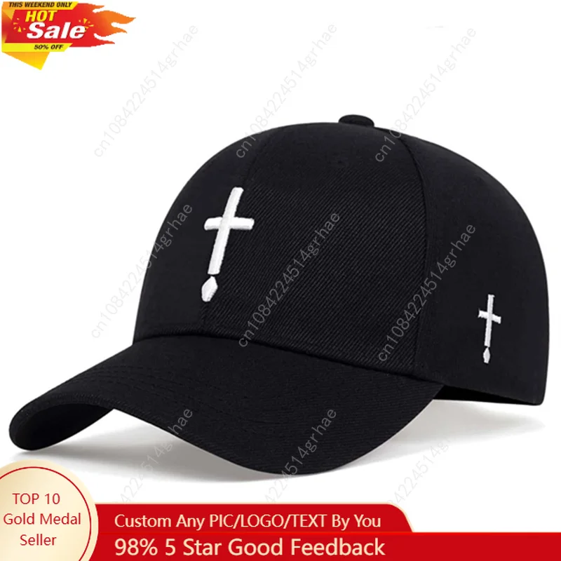 Men Women Fashion Embroidery Cross Baseball Cap Cotton Snapback Dad Hat Bone Casquette Summer Couple Hip Hop Caps
Men Women Fashion Embroidery Cross Baseball Cap Cotton Snapback Dad Hat Bone Casquette Summer Couple Hip Hop Caps