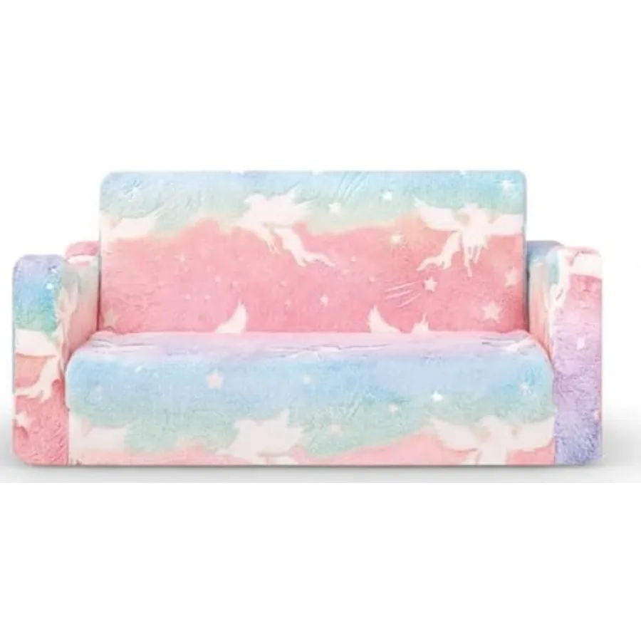 Couch Extra Large, Glow in the Dark 2-in-1 Folding Sofa Bed for Girls, 2 Seats Convertible Sleeper Lounger Toddler Couch for Be
Couch Extra Large, Glow in the Dark 2-in-1 Folding Sofa Bed for Girls, 2 Seats Convertible Sleeper Lounger Toddler Couch for Be