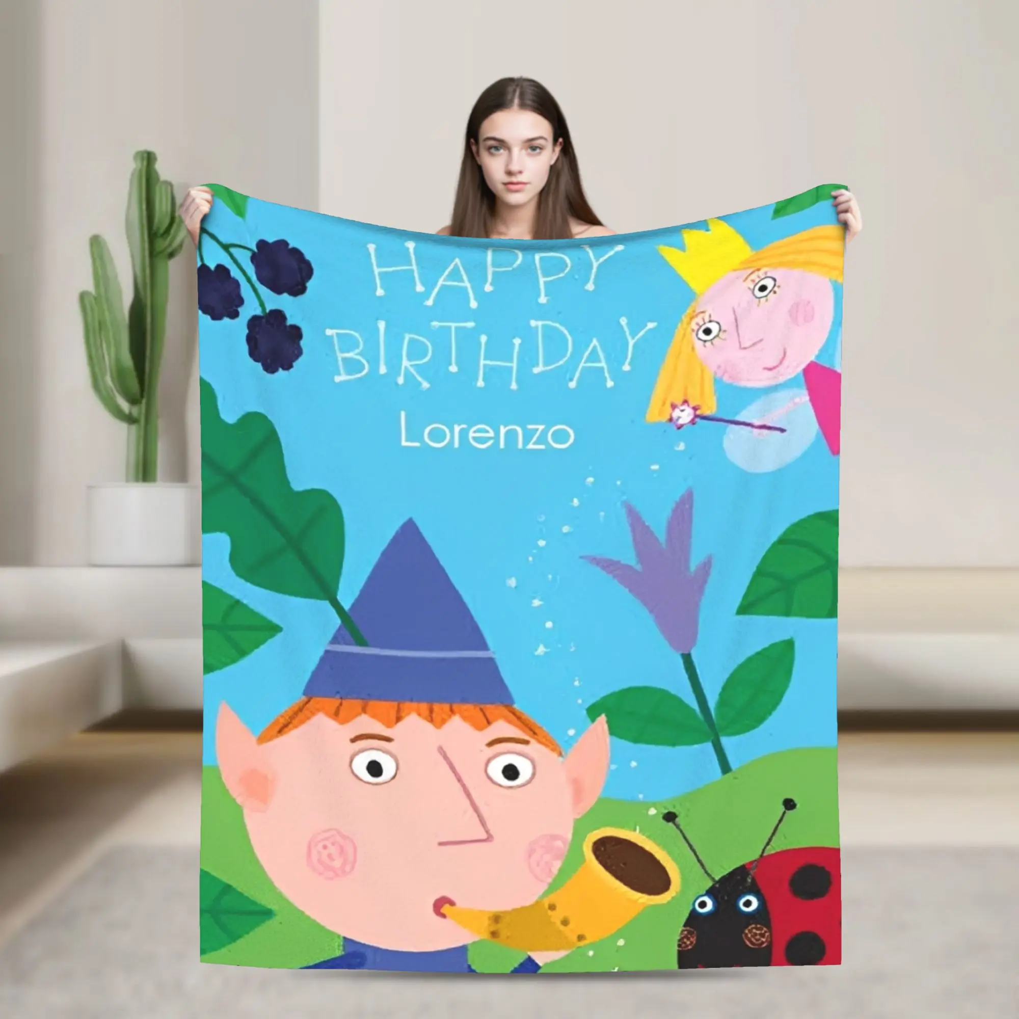 Фланелевое одеяло «Маленькое королевство Бен и Холли» Magic Realm, забавные пледы для дома, покрывало 125*100 см
Фланелевое одеяло «Маленькое королевство Бен и Холли» Magic Realm, забавные пледы для дома, покрывало 125*100 см