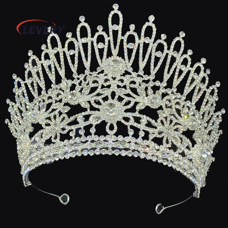 Levery Pageant Big Beauty European and American Wedding Crown Beauty Pageant Crowns
Levery Pageant Big Beauty European and American Wedding Crown Beauty Pageant Crowns