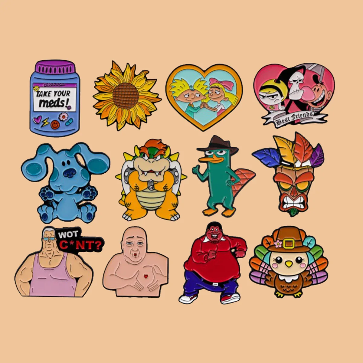 Cute Animals Enamel Pins Anime Characters Badge Hats Clothes Backpack Decoration Jewelry Cartoon Accessories Gifts for Friends
Cute Animals Enamel Pins Anime Characters Badge Hats Clothes Backpack Decoration Jewelry Cartoon Accessories Gifts for Friends