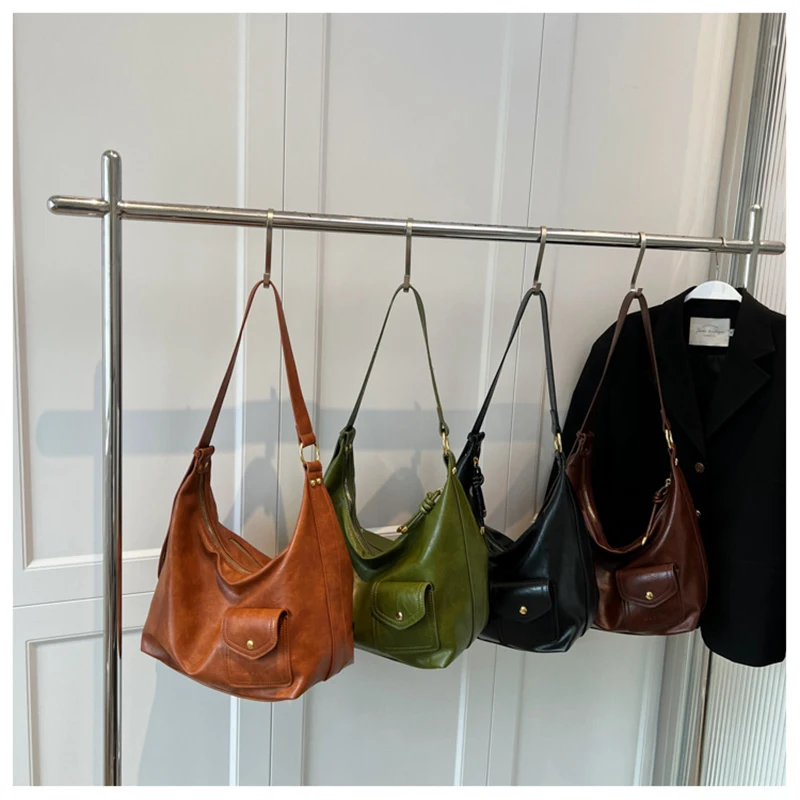 High Quality Soft PU Leather Original Shoulder Bags for Women Autumn Versatile Casual High Capacity Commuter Purses and Handbags
High Quality Soft PU Leather Original Shoulder Bags for Women Autumn Versatile Casual High Capacity Commuter Purses and Handbags
