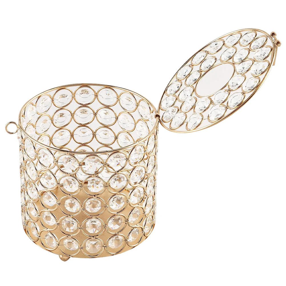 Crystal Roll Paper Box Reusable Tissue Napkin Holder Car Storage Iron Case Cover Container Golden
Crystal Roll Paper Box Reusable Tissue Napkin Holder Car Storage Iron Case Cover Container Golden