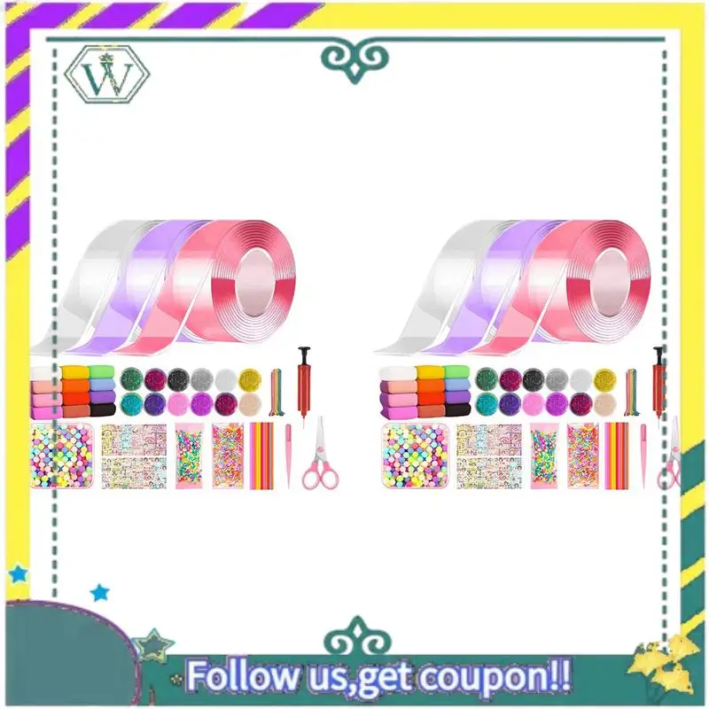 (New) 2X Nano Tape Kneading Blowing Bubble Full Set Nano Tape Double-Sided Tape Paste Blowing Bubble Toy Sticker Tapes
(New) 2X Nano Tape Kneading Blowing Bubble Full Set Nano Tape Double-Sided Tape Paste Blowing Bubble Toy Sticker Tapes