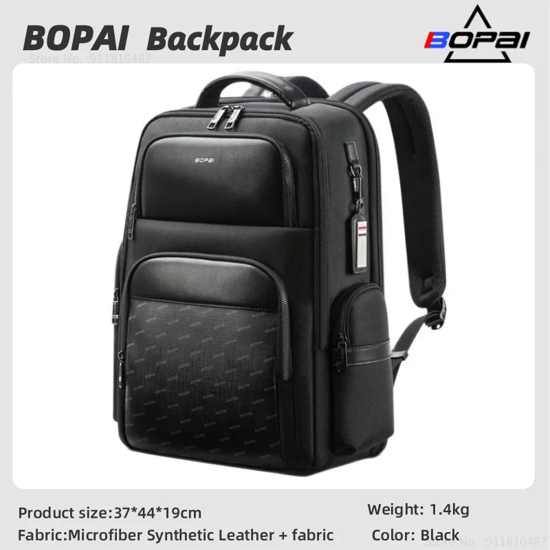 BOPAI New Business Backpack For Men Large Capacity Travel Fashion Microfiber Synthetic Leather Backpack Men's Computer Backpack
BOPAI New Business Backpack For Men Large Capacity Travel Fashion Microfiber Synthetic Leather Backpack Men's Computer Backpack
