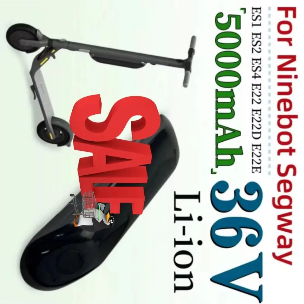 36V 5000mAh Replacement Battery for Ninebot Electric Scooter Compatible with ES1 ES2 ES3 ES4 E22 E25
36V 5000mAh Replacement Battery for Ninebot Electric Scooter Compatible with ES1 ES2 ES3 ES4 E22 E25