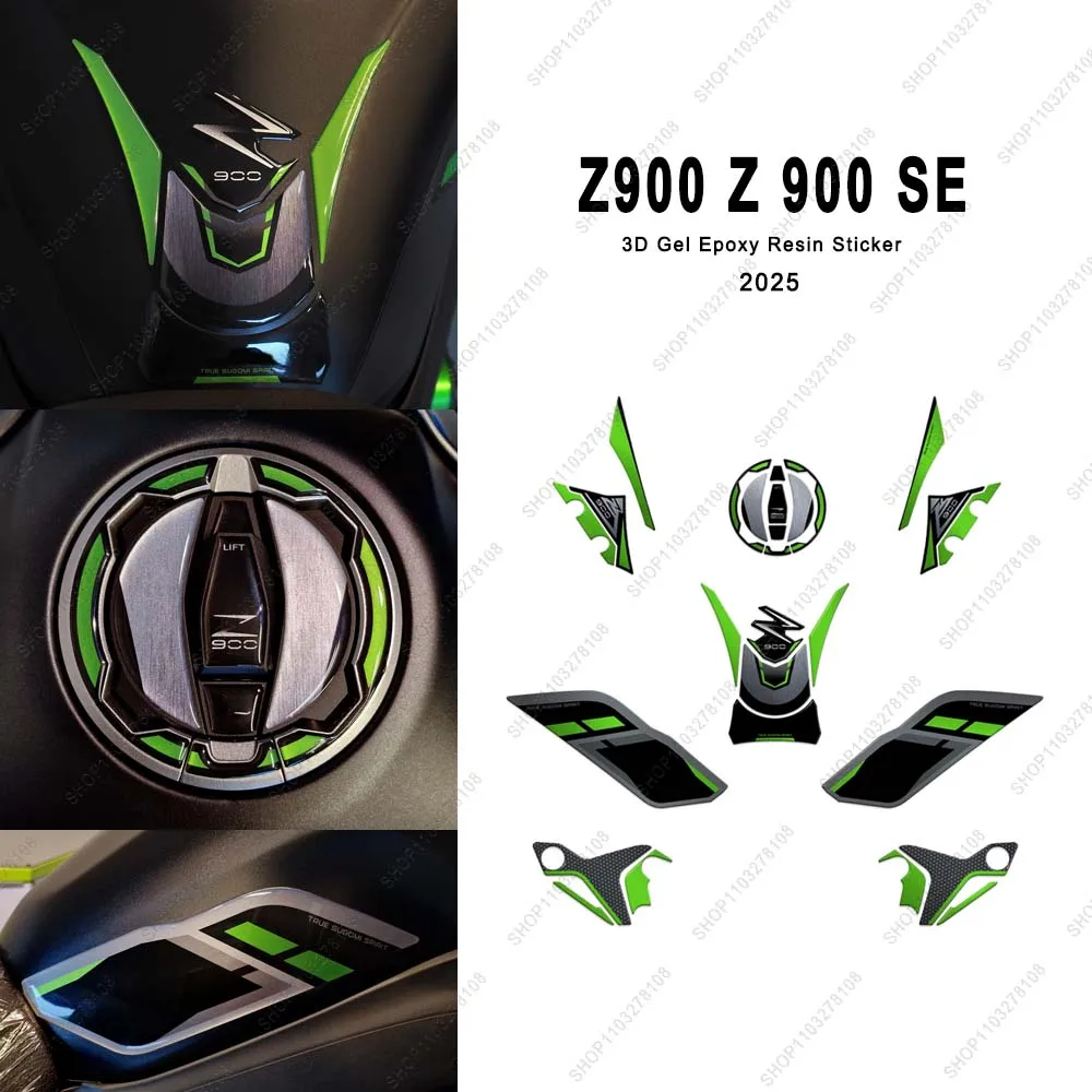 For Kawasaki Z900 Z 900 SE 2025 3D Epoxy Resin Sticker Kit Waterproof Motorcycle fuel tank pad Protective decals
For Kawasaki Z900 Z 900 SE 2025 3D Epoxy Resin Sticker Kit Waterproof Motorcycle fuel tank pad Protective decals