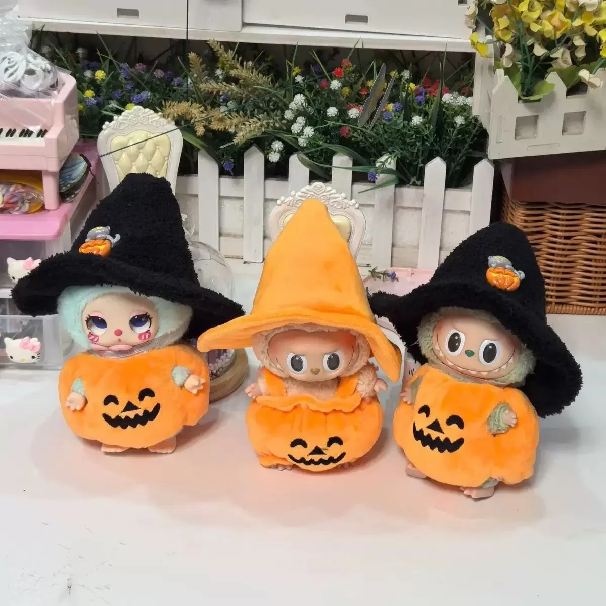 Plush Halloween Pumpkin Costume for 17cm Labubu Doll Accessories Pumpkin Style Dress Set Fashion Clothes Outfit for Labubu Gift
Plush Halloween Pumpkin Costume for 17cm Labubu Doll Accessories Pumpkin Style Dress Set Fashion Clothes Outfit for Labubu Gift