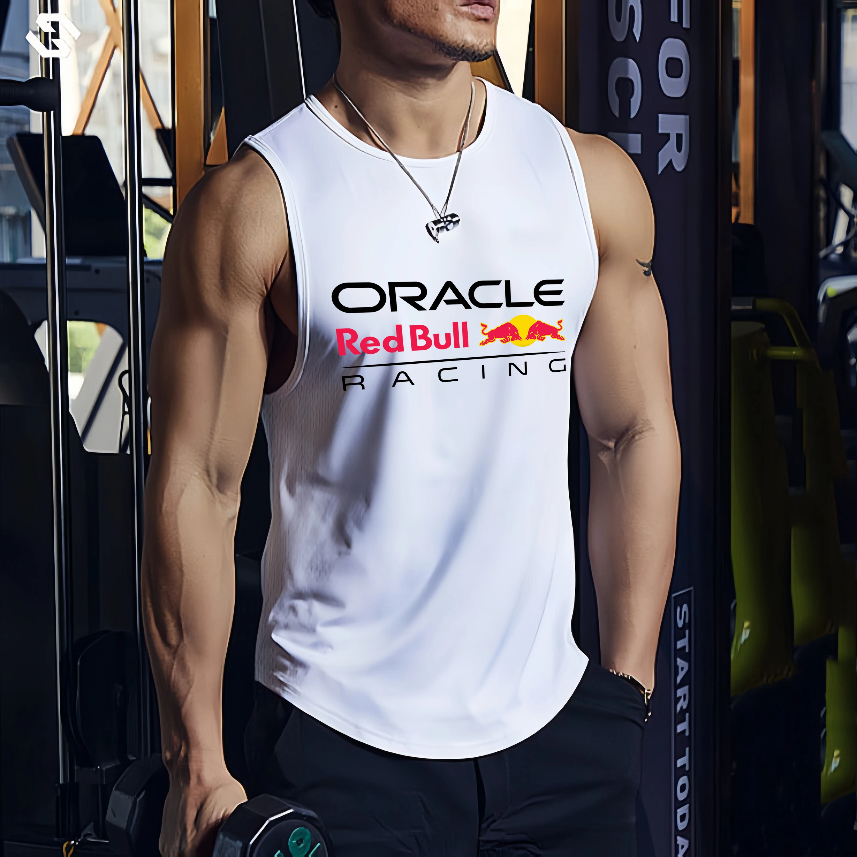 Hot Selling Red Bull Racing Logo Vest Men'S Fitness Sleeveless Top Breathable Quick Drying Muscle Vest Outdoor Jogging Vest
Hot Selling Red Bull Racing Logo Vest Men'S Fitness Sleeveless Top Breathable Quick Drying Muscle Vest Outdoor Jogging Vest