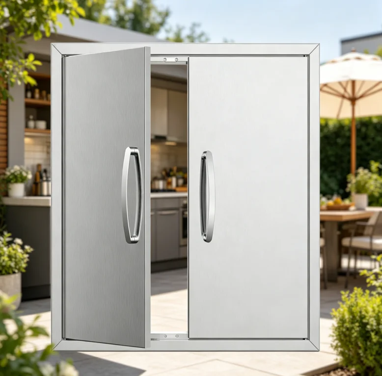24W×24H Stainless Steel Double Latch Door, Rustproof Stainless Steel Premium Handle Waterproof & Easy to Clean, Indoor & Outdoor
24W×24H Stainless Steel Double Latch Door, Rustproof Stainless Steel Premium Handle Waterproof & Easy to Clean, Indoor & Outdoor