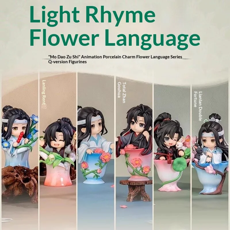 Official Mo Dao Zu Shi Ceramic Rhyme Flower Language Series Chibi Lan Wangji Wei Wuxian Anime Blind Box Doll Figurine Decoration
Official Mo Dao Zu Shi Ceramic Rhyme Flower Language Series Chibi Lan Wangji Wei Wuxian Anime Blind Box Doll Figurine Decoration