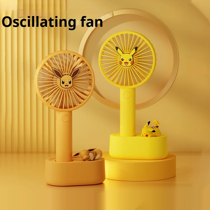 Cute Cartoon Pikachu Oscillating Handheld Fan Usb Rechargeable Portable Mini Desk Electric Fan For Travel Office Home In Summer
Cute Cartoon Pikachu Oscillating Handheld Fan Usb Rechargeable Portable Mini Desk Electric Fan For Travel Office Home In Summer