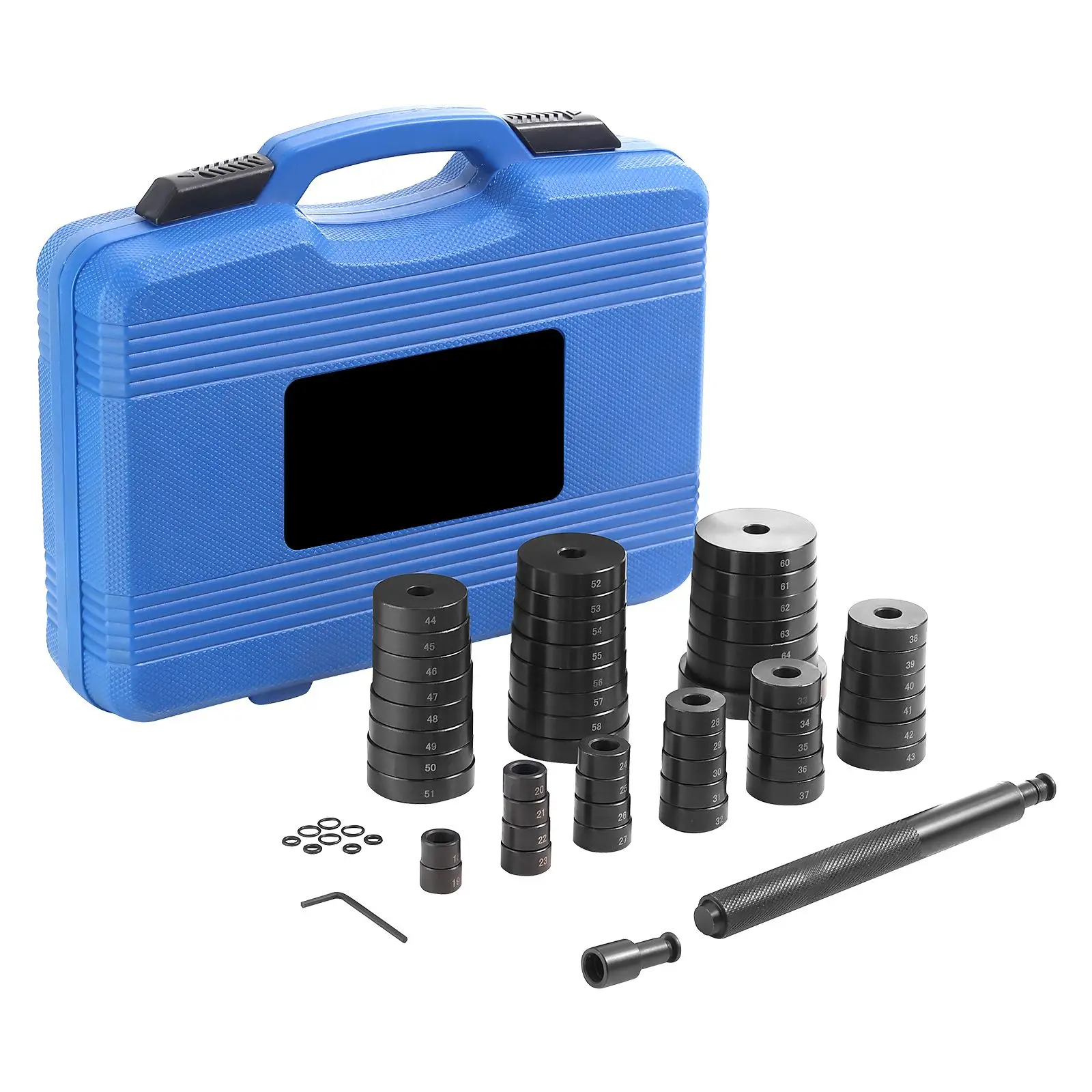 52PCS Bearing Race Seal Driver Set 18-65mm & 74mm Discs Transmission Wheel Axle Bearing Tool Kit
52PCS Bearing Race Seal Driver Set 18-65mm & 74mm Discs Transmission Wheel Axle Bearing Tool Kit