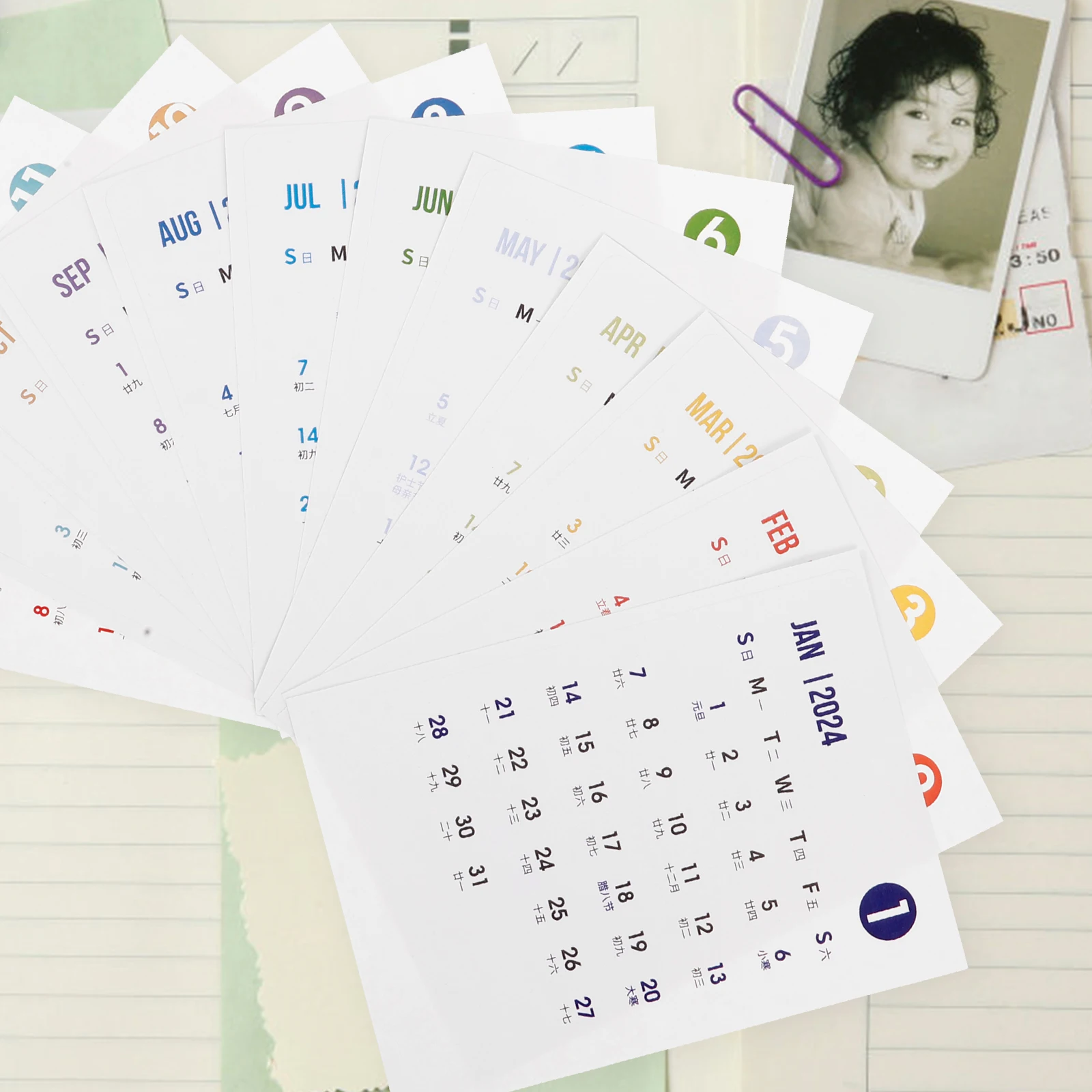 2024 Desk Stickers 12 Sheets Writing Paper Large Notebook Decals DIY Notebook Calendar Stickers Notepad Planner Decor
2024 Desk Stickers 12 Sheets Writing Paper Large Notebook Decals DIY Notebook Calendar Stickers Notepad Planner Decor