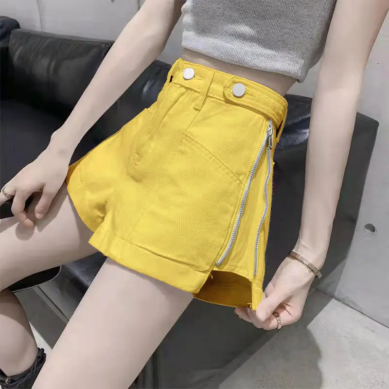 Summer Split Side Zipper High Waist Wide Leg Denim Shorts Children's New Style Slim and Tall All-match Fashion Hot Pants
Summer Split Side Zipper High Waist Wide Leg Denim Shorts Children's New Style Slim and Tall All-match Fashion Hot Pants