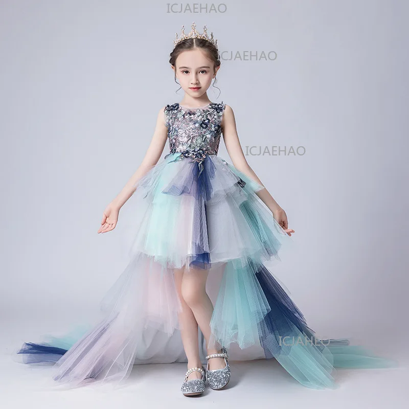 Kids Princess Gown Flower Girl Dress, Girls Evening Dress With Train, Host Pageant Piano Performance Outfit For Little Girls
Kids Princess Gown Flower Girl Dress, Girls Evening Dress With Train, Host Pageant Piano Performance Outfit For Little Girls