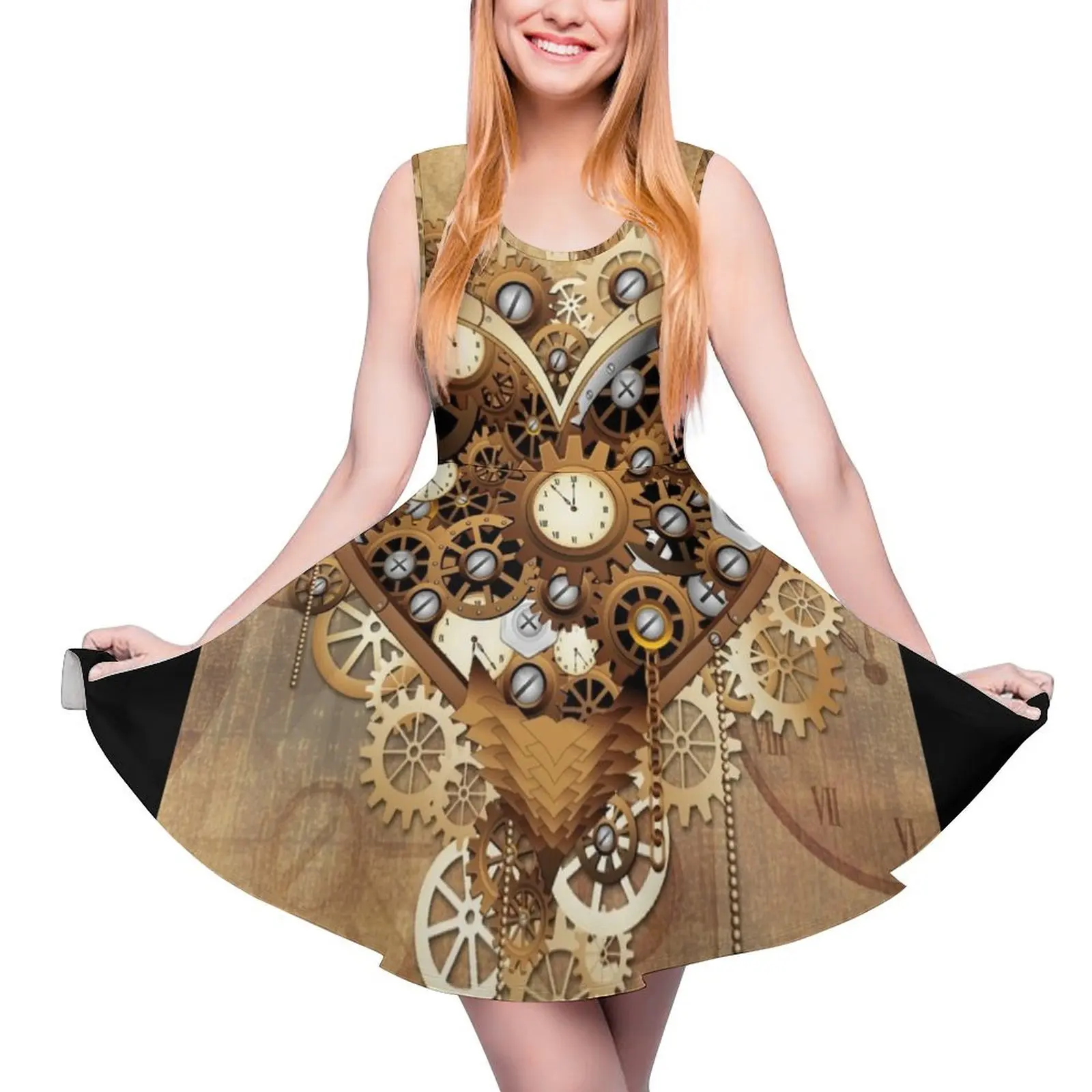 Heart Steampunk Love Retro Machine Sleeveless Dress Women"s summer long dress Dress woman Long loose women"s
Heart Steampunk Love Retro Machine Sleeveless Dress Women"s summer long dress Dress woman Long loose women"s