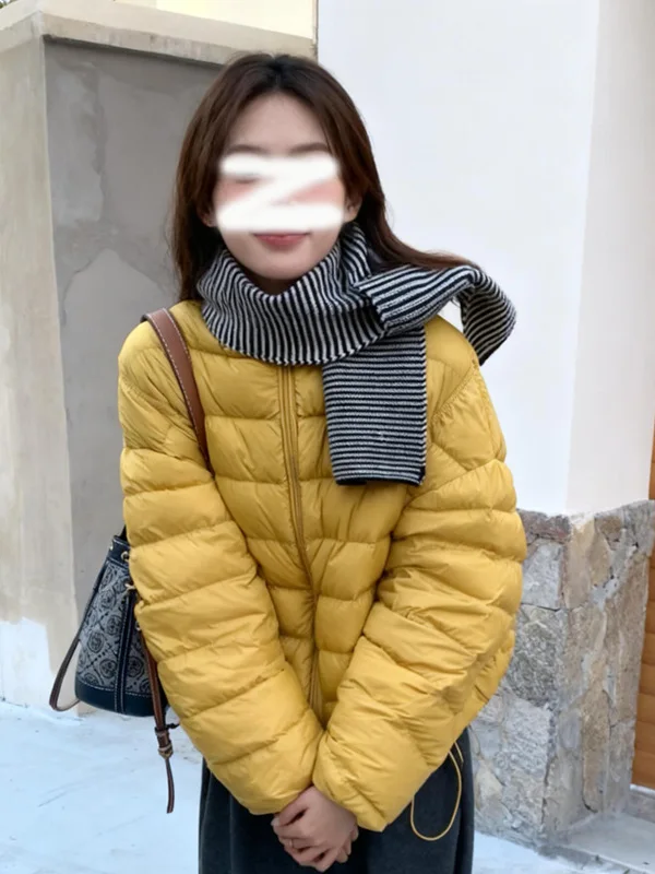 Минималистичная утепленная хлопковая куртка с круглым вырезом в корейском стиле для женщин, теплая верхняя одежда на молнии, утолщенная, для повседневной носки, чисто хлопковая.
Минималистичная утепленная хлопковая куртка с круглым вырезом в корейском стиле для женщин, теплая верхняя одежда на молнии, утолщенная, для повседневной носки, чисто хлопковая.